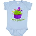 thumbnail image 3 of Inktastic Happy Halloween- Cute Witch Hat Cupcake Boys or Girls Baby Bodysuit, 3 of 5
