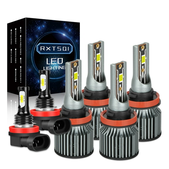 For Chevrolet Impala 2006-2013 LED Headlight Bulbs,H9 H11 High and Low Beam H11 Fog light,q8