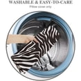 thumbnail image 4 of Zebra Print Decorative Pillow Cover, 20"x54", Black and White, Polyester and Microfiber, 4 of 4