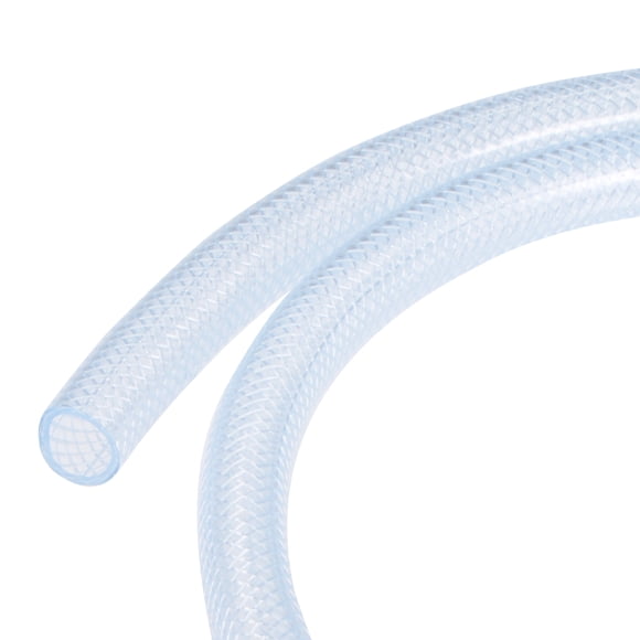 Tubería de PVC trenzada reforzada 1/4" ID 3.3 pies alta presión para manguera de agua 1/2" ID
