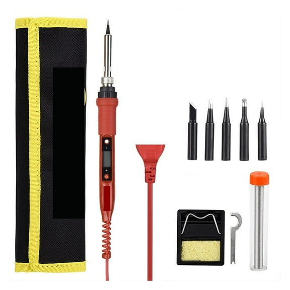 80W LCD Electric Soldering iron 908S Adjustable Temperature Soldering iron With quality soldering Iron Tips and kits ,Precise Temperature Adjustment
