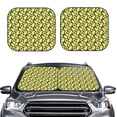 thumbnail image 2 of Vsdgher Avocado Print Car Windshield Sun Shade, Reflective Sunshade Window Sunshade Sun Visor Protector Fit for Cars,Trucks,SUVs-Medium, 2 of 6