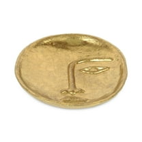 Cheungs Roven Cara Golden Cast Iron Abstract Face Dish