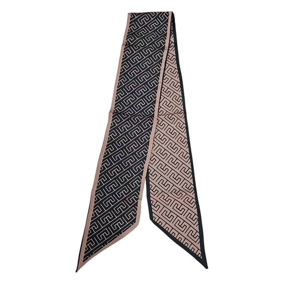 UJNDER Womens Elegant Narrow Neck Scarf Fashionable Hair Band Versatile Accessory for All Seasons Neck Scarf for Women,Black,One Size