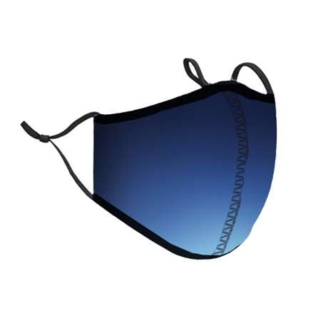 Top Trenz Neoprene, Reusable & Washable Blue Ombre Face Mask (Adult Men)