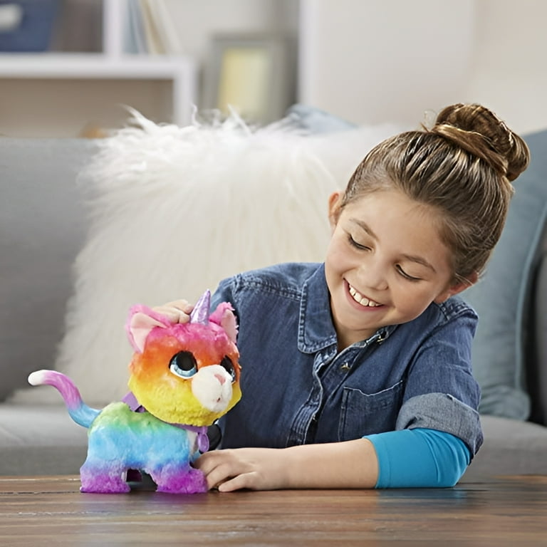 FurReal Friends Toy: FRR Walkalots Big Wags Unicorn Cat - Walmart.com