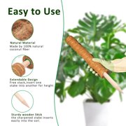 Debonair Moss Pole for Plants - 17 Inches (2 Pack) | Monstera Houseplant Stakes, Moss Poles for Garden, Coir Totem Sticks