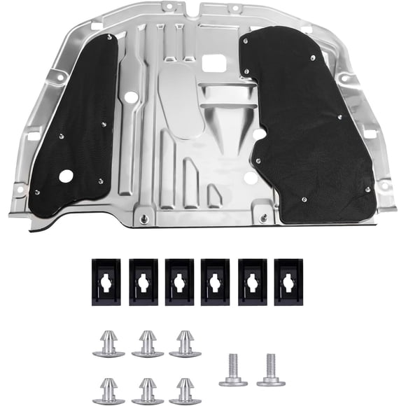 Front Center Engine Splash Shield for 2016-2021 Honda Civic, Undercar Guard Cover with Hardware Kit