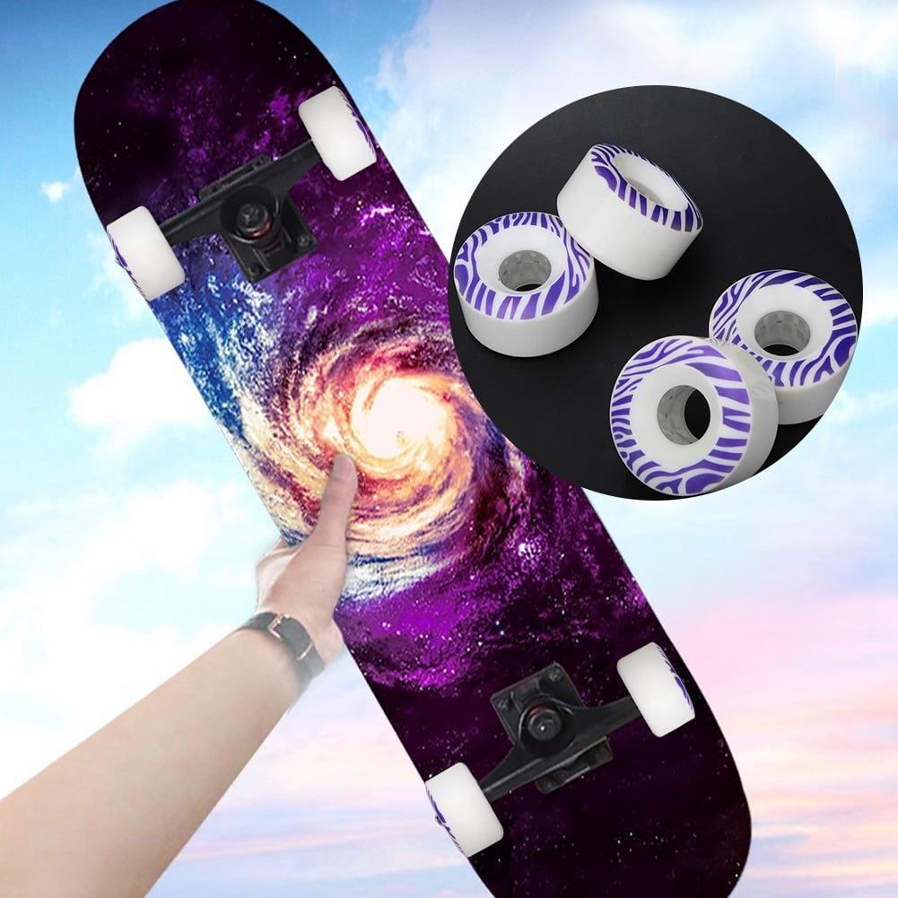 LHCER Wheels Brush Street, 85A Skateboard Wheel,4Pcs 58x32mm PU Double