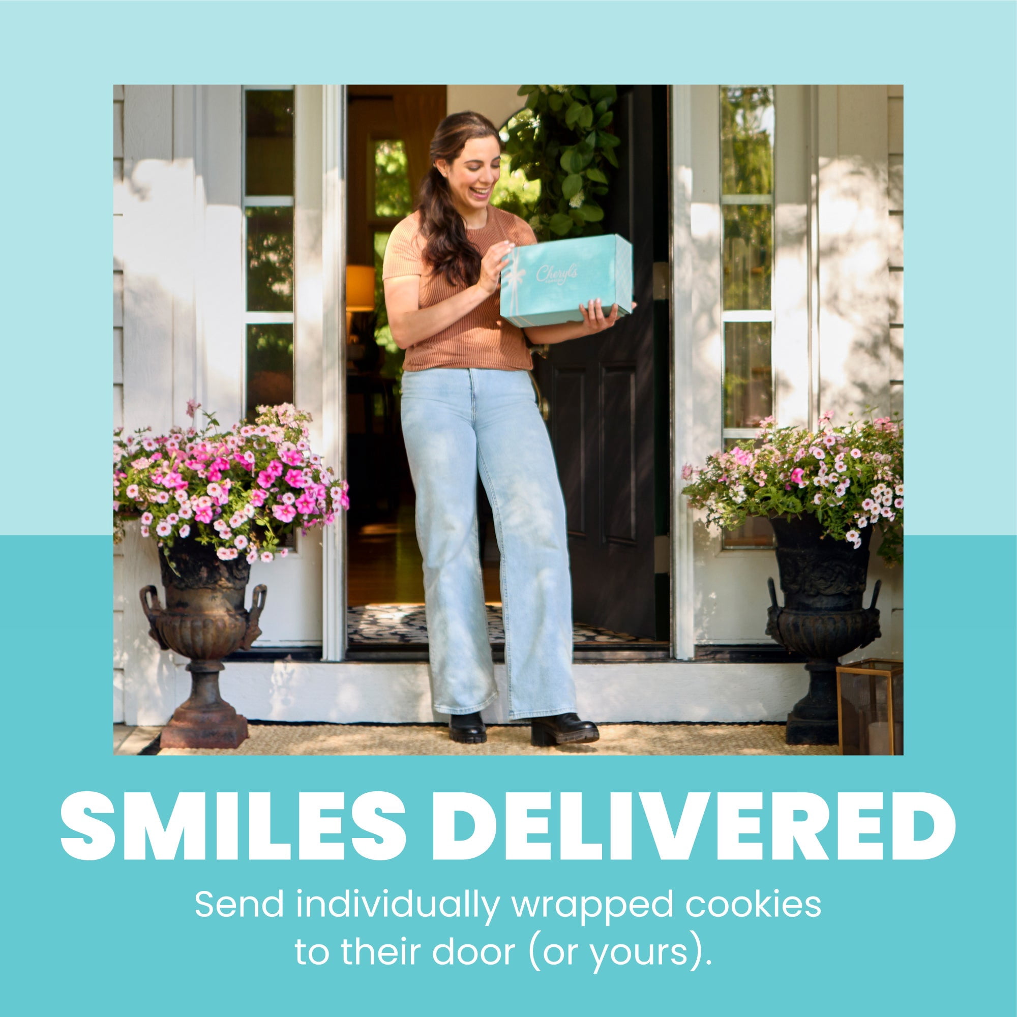 Cheryl's Cookies® Thank You Cookie Gift Box w/12 Buttercream-Frosted Sugar Cookies, Individually Wrapped, Gourmet, Handmade, For Any Occasion, Family & Friends, Thanks, Favors