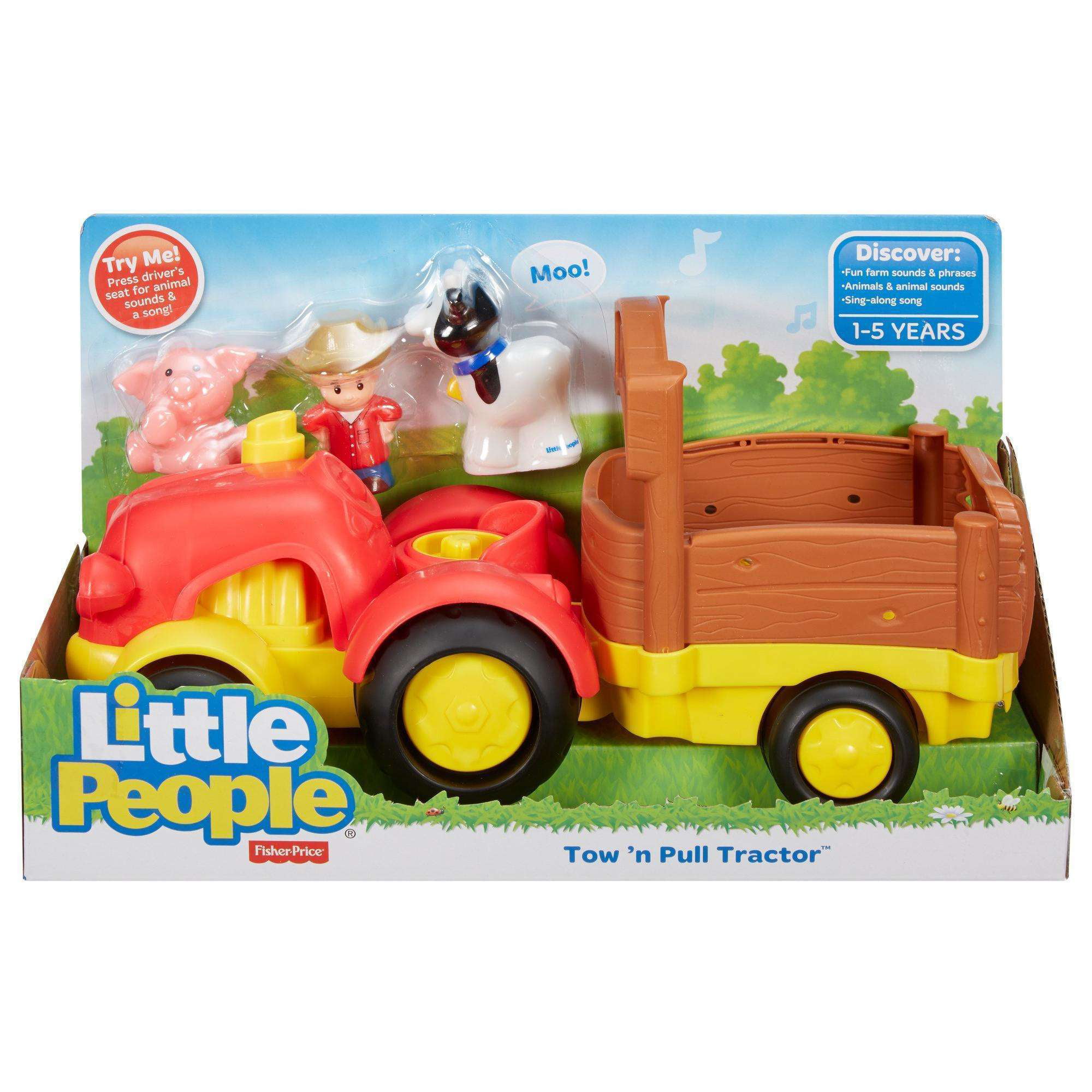 Fisher Price Little People Sounds TOW TRUCK Vehicle Toy
