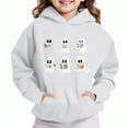 thumbnail image 2 of HomeDM Unisex Kids Hoodies Sweatshirts - Boys Girls Long Sleeve Fall Winter Warm Graphic Pullover Tops - White/11-12 Years, 2 of 4