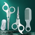 thumbnail image 2 of MINM Baby haircut scissors set children's hairdressing scissors home baby safety hair cutting artifact bangs thinning set, 2 of 6