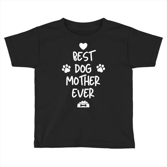 Best Dog Mother Ever Toddler T Shirt Trending Bluey Tee, Short Sleeve, Bluey And Bingo Tee TODDLER SHORT SLEEVE TEE BELLA CANVAS 3001T