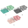 thumbnail image 3 of Wosthever Moldes de hielo del silicón de la categoría alimenticia para el lanzamiento fácil de la taza de las bandejas del cubo de los Barra de herramientas gris, 3 of 6