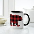 thumbnail image 6 of CafePress - Buffalo Plaid Bear - 11 oz Ceramic Mug - Novelty Coffee Tea Cup, 6 of 6