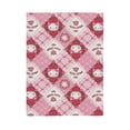 thumbnail image 2 of Hello Kitty Plaid Floral Blankets for Couch,Super Soft Cozy Blankets for Adults,Cute Small Fleece Blanket for Kids Boy Girls,50"x40", 2 of 4