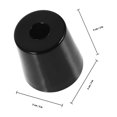 thumbnail image 2 of FENGGUIQU 4Ud Goma Bumper Para Puerta De Trailer Con Lavadoras De Aislamiento Y Montaje Fácil Negro, 2 of 8