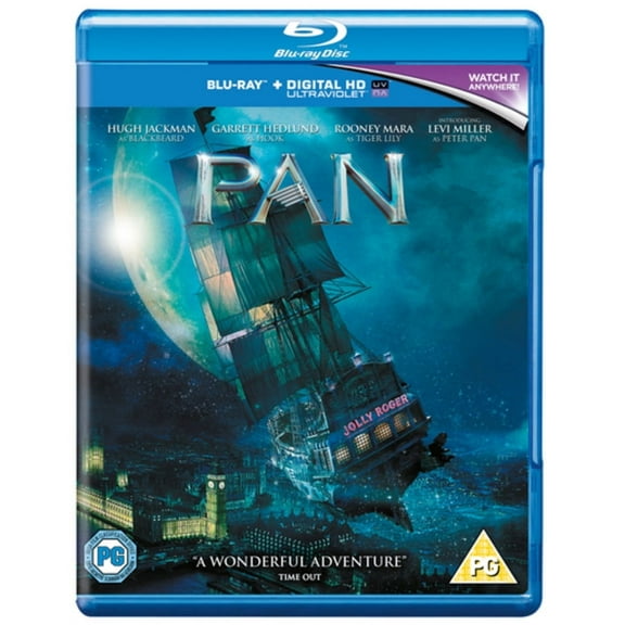 Pan (2015) (Blu-ray) Adeel Akhtar Amanda Seyfried Garrett Hedlund Hugh Jackman Jack Charles