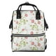 thumbnail image 1 of Disketp Roses Flowers Mochila de Pañales de Gran Capacidad con Múltiples Bolsillos, Mochila de Viaje Multifuncional para Bebé, Unisex, Moderna y Resistente, 1 of 6