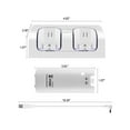 thumbnail image 4 of Wii Chargers for Nintenndo Wii Remote Controller, Wii Charger Dock Station with 2 Rechargeable Batteries and USB Charging Cord for for Wii / Wii U Game Remote Controller, 4 of 7