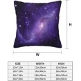 thumbnail image 4 of Galaxy Star and Nebula Throw Pillow Cover Cushion Modern Farmhouse Pillow Covers 18x18 Inch Soft Pillow Cases Decor for Couch Sofa Living Room Bedroom Outdoor Home Gift Set of 2, 4 of 6