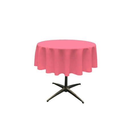 

LA Linen Polyester Poplin Tablecloth 58-Inches Round Hot Pink