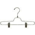 NAHANCO Metal Skirt/Pant Hangers 14" Chrome Home Use