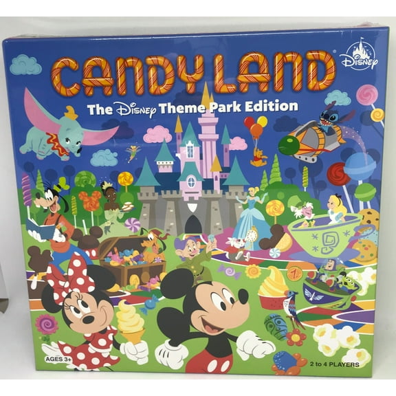 Disney Candy Land Theme Park Edition Mickey Mouse Board Games, PVC