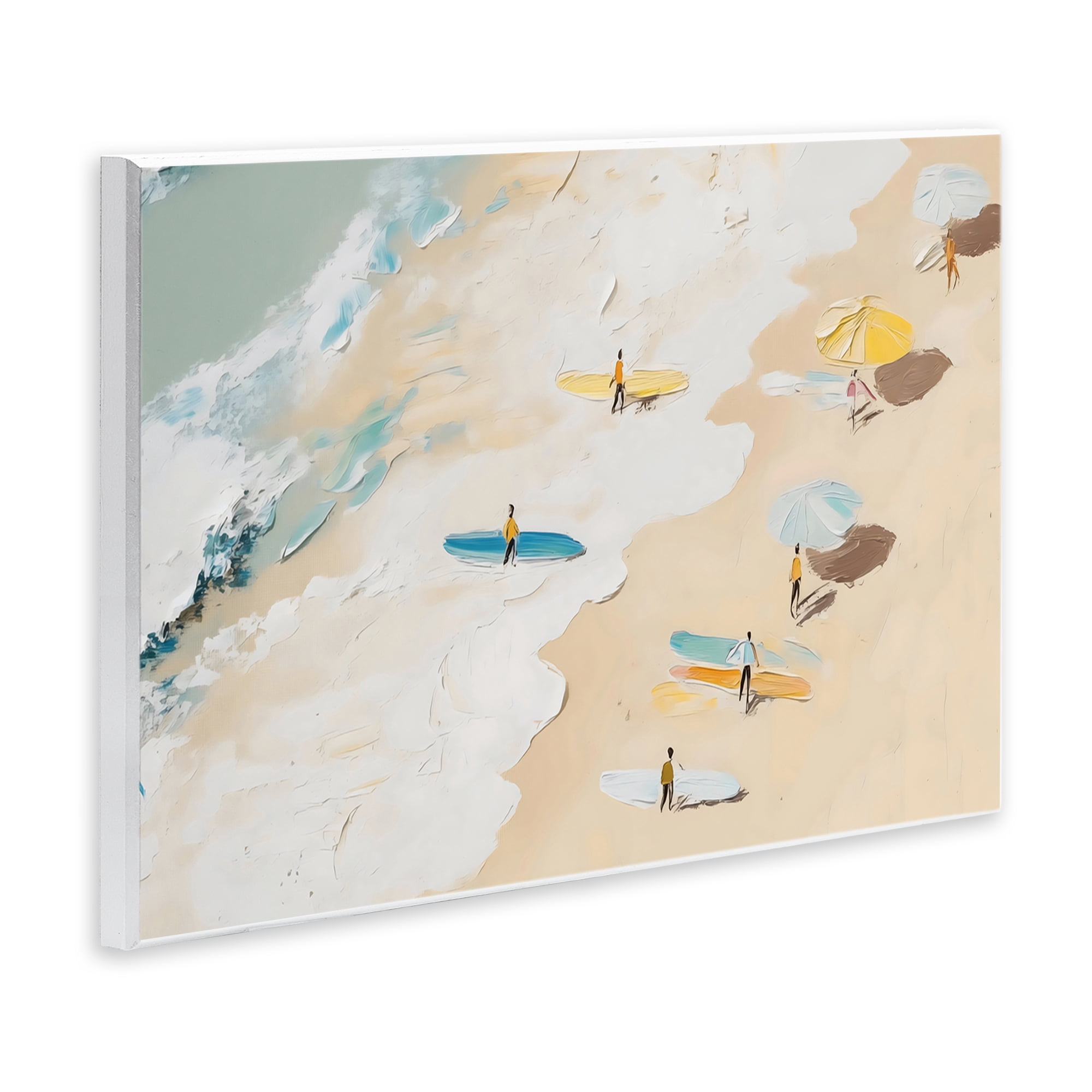 Stupell Industries Beach Surf Summer Scene Wall Plaque Art, design by LSR Design Studio