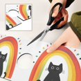 thumbnail image 6 of Yayeee Faucet Mat for Kitchen Sink 14.7" Diatomite Long Splash Guard Pad, Black Cat Rainbow, 6 of 7