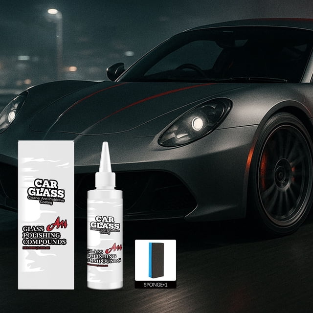 Car Glass Cleaning & Protective Agent, Stain Removal for Windshields & Mirrors, Long-Lasting Protection, Easy Application, 100ml, Effortless Cleaning & Protection for Vehicle Glass