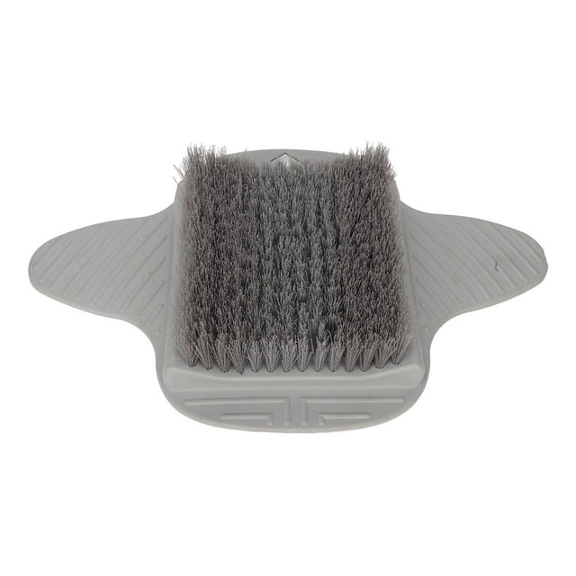 Cepillo de Cerdas Suaves ANGGREK para Pies Montado En La Pared Con Ventosa Gris