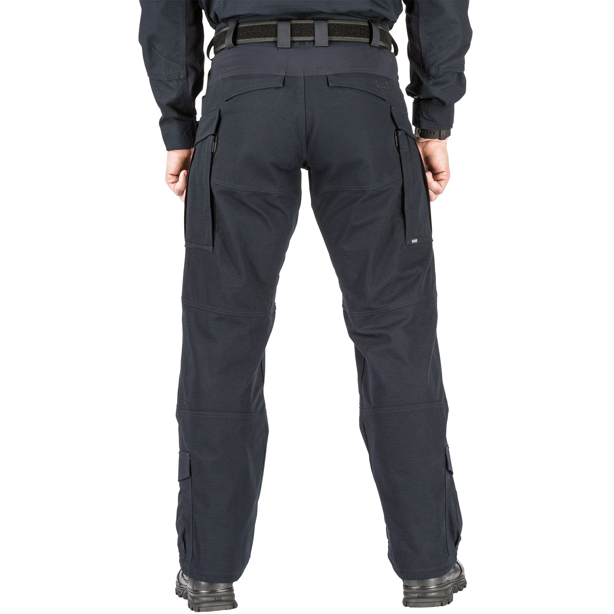 5.11 Work Gear XPRT Pants, Teflon Treated, Nylon Ripstop Fabric, Dark Navy,  42W x 30L, Style 74068