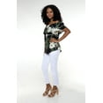 thumbnail image 3 of Women's Hawaiian Off-Shoulder Ruffle Muumuu Top in Wispy Cereus Black XL, 3 of 5