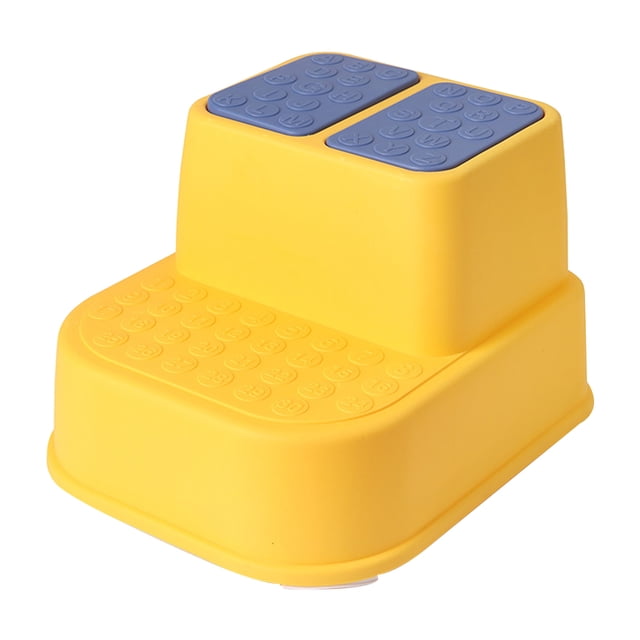 Raindrops Double Layer Plastic Step Stool Childs Step Up Stool Toddler Potty Training 1Pc for Daily Life
