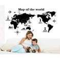 thumbnail image 3 of Vadktai World Map Wall Stickers Decor Murals Decal, Acrylic Office Wall Art Decor Bedroom living room TV wall, 3 of 5