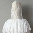 thumbnail image 5 of Yvsxxv 1Pc White Lace Bridal Hooded Cloak Wedding Shawl Veil for Bride Special Occasions, 5 of 7