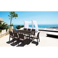 thumbnail image 3 of Compamia Florida Resin Wickerlook Patio Dining Chair in Brown, 3 of 20