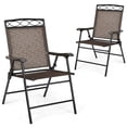 thumbnail image 1 of Patiojoy 2PCS Folding Camping Chair Patio Chairs for Backyard, Garden, Beach with Armrest & Backrest, 1 of 9