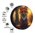 thumbnail image 4 of Fotbe Sunset Maple Tree Fox Funda de Llanta de Repuesto con Estampado, Engrosada, Ajuste Universal para Jeep, Remolque, RV, SUV, Camión-15 inch, 4 of 6