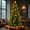 Gold-themed, variant on White Christmas Tree with Lights, 7.5FT Lighted Xmas Tree with Tree Skirt & Ornaments, Prelit Twinkle Trees 3-Sectional Quick Assembly Decoration, 1600 Tips, 8 Light Modes, Quaint Tree Skirt