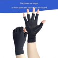 thumbnail image 4 of Women's Men's Copper Arthritis Compression Gloves, Rheumatoid Pain Relief Hand Guards, Muscle Tension Relief For Carpal Tunnel Pain, 4 of 5