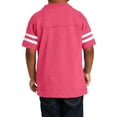 thumbnail image 2 of Mafoose Toddler Football Style Soft Fine Jersey Tee Vintage Hot Pink/Blended White 2-Toddler, 2 of 4