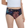 thumbnail image 6 of Xecao Cosmic Garden Woman Portrait Print Toddler Girls' Underwear, Organic Cotton, Tag-Free Comfort Briefs, 6 of 7