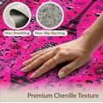 thumbnail image 6 of ODIKA Leopard Spotted Tower Zebra Stripes Print Border for Dining Room, Large Office, Lounge, Non-Slip Chair-Friendly, 6 of 7
