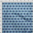 thumbnail image 4 of oneOone Polyester Spandex Light Blue Fabric Check Argyle Dress Material Fabric Print Fabric By The Yard 56 Inch Wide, 4 of 5