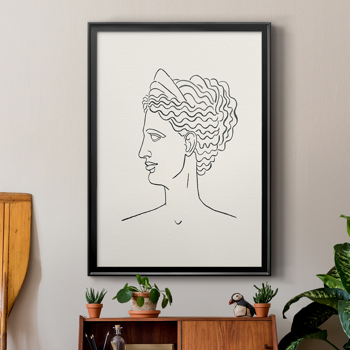 Greek Busts III Premium Framed Print - Ready to Hang