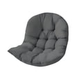 thumbnail image 3 of Cojín colgante para silla de huevo, grueso, lavable, suave, con forma de cesta colgante Gris oscuro, 3 of 8