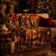 thumbnail image 3 of Autumnal Fox Sleep Peaceful Forest, Cozy Friendship Quote Scene, Warm Flannel Blanket for Living Room and Reading Nook, Art Lovers Thanksgiving Gift, Artistic Home Decor, 3 of 9